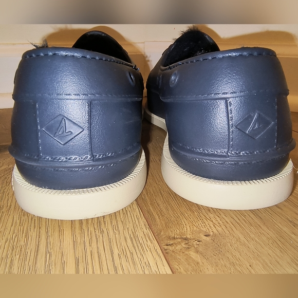 Sperry Size 8 M AUTHENTIC ORIGINAL FLOAT COZY Navy Women's Lined Boat Shoes - Picture 8 of 17